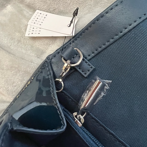 SOLD / WHBM Purse Bag Clutch Blue NWT - Picture 9 of 15